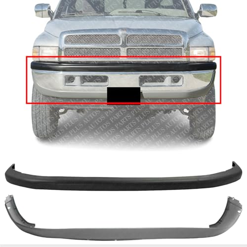 AUTOS PARTS PLUS Front Bumper Upper & Lower Cover Textured Without Sport Package Direct Replacement Compatible With 1994-2001 1500/1994-2002 Dodge Ram 2500 3500 CH1000160 CH1000232 55076610AB