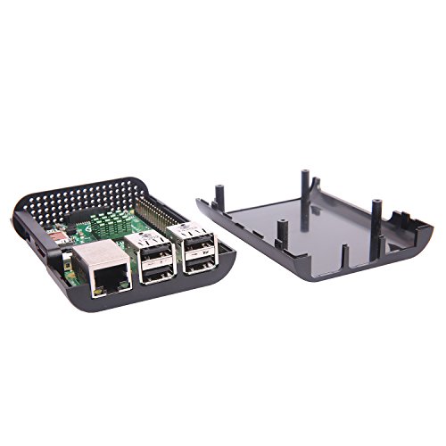Jbtek Jet Black Case For Raspberry Pi 3 Model B & Raspberry Pi 2 Model B - Access To All Ports #TOP6