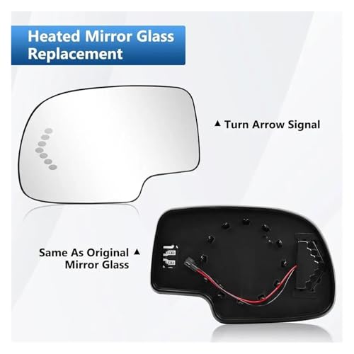 Remplacer miroir rétroviseur cassé avec clignotant Cadillac Escalade - 5