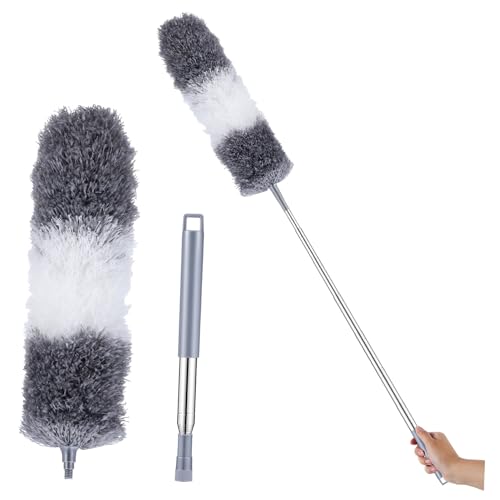 Duster,Feather Duster Dusting Duster Gap Cleaning Tool Duster for High Ceiling Home Gap Duster Dusting Tool Dust Cleaner Fan Cleaner Duster High Ceiling Flexible Duster for Cleaning Desk Duster