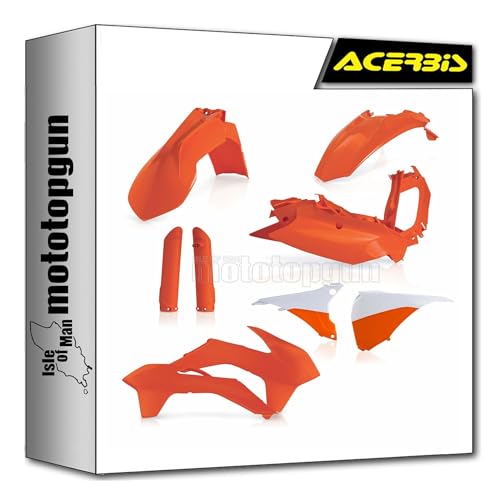 Cache carénage Acerbis orange pour KTM EXC 300 2016 | Pièce moto d'origine 0021811.010