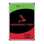 Seagate IronWolf Pro 32TB, NAS internal hard drive, 3.5", 7200 U/Min, CMR, 512 MB Cache, SATA 6 GB/S, Data Rescue Service (ST32000NT00)