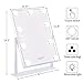 Hansong Vanity Mirror with Lights Lighted Makeup Mirror with 9 LED Bulbs Plug in Light Up Makeup Mirror with Lights 360 Rotation with 10x Magnifying Mirror Tabletop