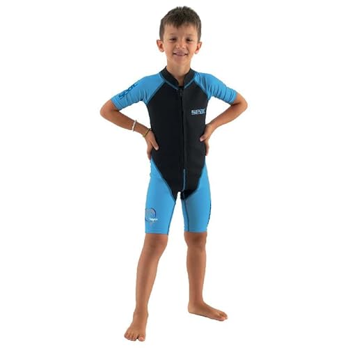 Seac Dolphin, Tauchanzug Shorty für Kinder aus 1,5 mm Neopren und Lycra geeignet für Schwimmen, Schnorcheln und Wasserspiele