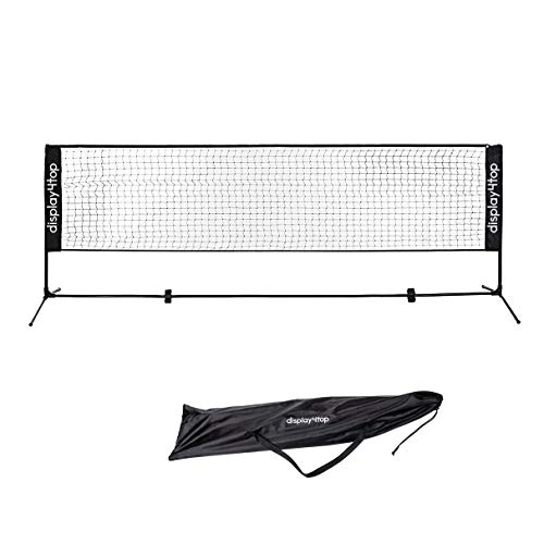 FOBUY Tenis Bádminton Red Ajustable Plegable Estándar Internacional Grande, Negro (4)