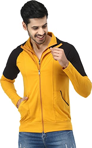 Black Collection Color Block Men Double Collared Neck T-Shirt