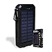 Produktbild Mikamax - Solar Powerbank 10.000 MAh - Solar Ladegeräthandy - Outdoor - Externes Ladegerät - Wasserdicht - Mit LED-Licht - Carabiner Und Compass - Tragbares Solar Ladegerät 10000 mAh