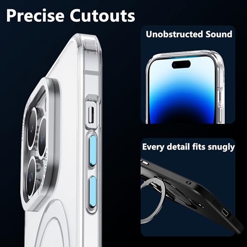 Soporte anillo iPhone 15 Plus funda delgada compatible con MagSafe 4