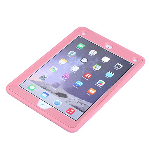 Ipad Air 2 Case,Ipad 6 Case, Aicase [Three Layer] Convertible [Heavy Duty] Rugged Hybrid Protective & Kickstand Case With Stylus And Screen Protector For Ipad Air 2, Ipad Air 6 (Rose Gold) #TOP5