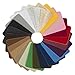 Iron On Patches for Clothes, DIY Patch, and Crafts. 26 Pieces, 4 in X 6 in (22 Solid Colors + 4 Glitter Bonus Pieces) Great for Repairs for Pants, Jeans, Shirts and Clothing by Hoppin Crafts