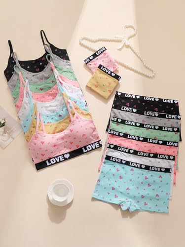 Girls Cotton Underwear Soft Shorts Kids Boxer Briefs Panties, Girls’ Seamless Underwear Set3