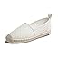 Cream White Knit Mesh Jute