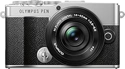 Kit de cámara Olympus Pen E-P7 Plata, Sensor de 20...: Un diseño sencillo y sofisticado en un cuerpo compacto con gran atención a los detalles Equipada con control de perfil y filtros artísticos para dar rienda suelta a tu creatividad La combinación del sensor Live MOS de 20 megapíxeles, las capacidades ...