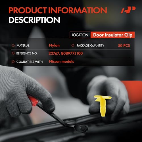 Clips de fixation en nylon premium de remplacement pour Nissan Leaf