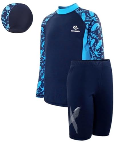 Generisch Rash Guard Badpak voor jongens, lange mouwen