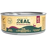 ZEAL New Zealand Wet Cat Food – High Protein, Grain-Free with Superfoods (Venison, 3.17oz Can, 24-Pack)