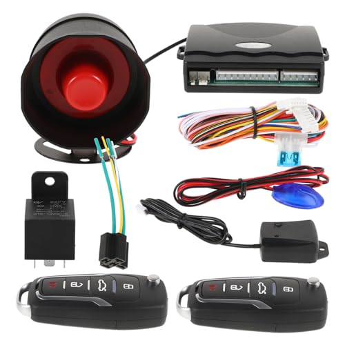 GRIRIW Car Remote Starter and Keyless Entry Kit with Central Locking, Anti-Theft Alarm System for Minivans and Cars, Remote Control Door Lock, Vehicle Security for Australian Drivers