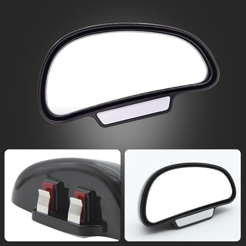 Image of Blind Spot Mirror Adjustable 360 Degree Car Side Mirror, HD Glass Rear View Exterior Accessories Frame Thickness Less than 5MM for Car SUV (single mirror right)