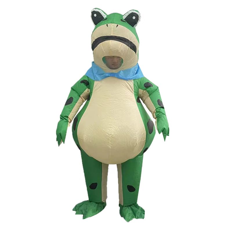 Inflatable Full Body Suit Blow up Costume for Adult 150-190cm Green (Frog)