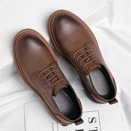 Men's Dress Shoes Genuine Leather Lace-Up Oxford Shoes3