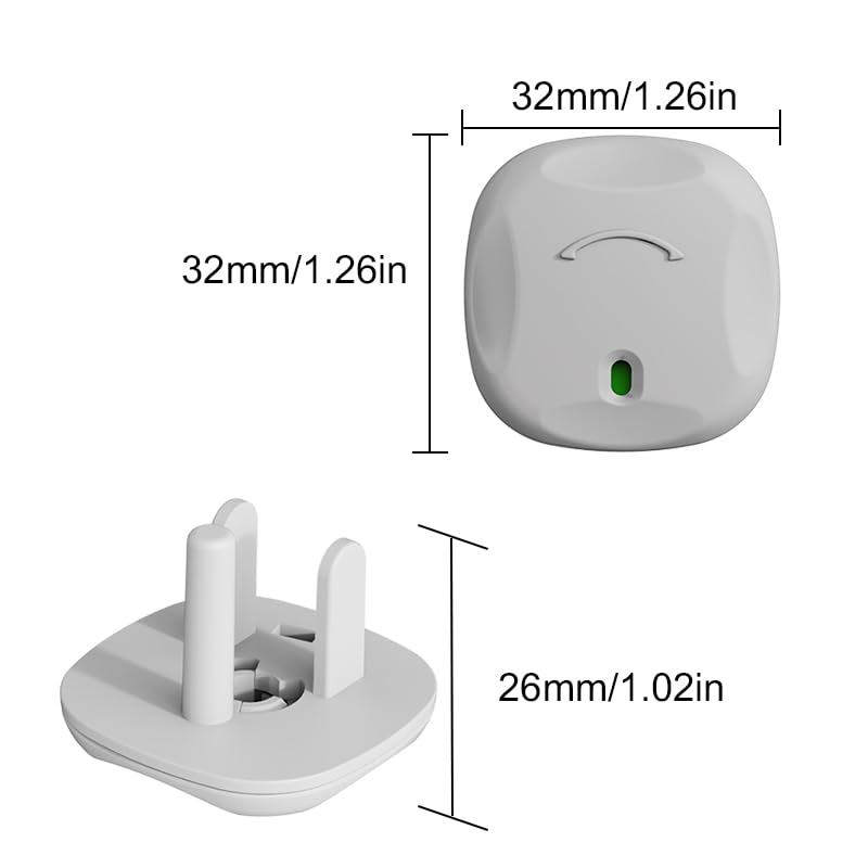 Plug Covers for Electrical Outlets, 40 Pack Plug Covers, Outlet Plug Covers to Prevent Power Shock Safety, for US 3-Prong