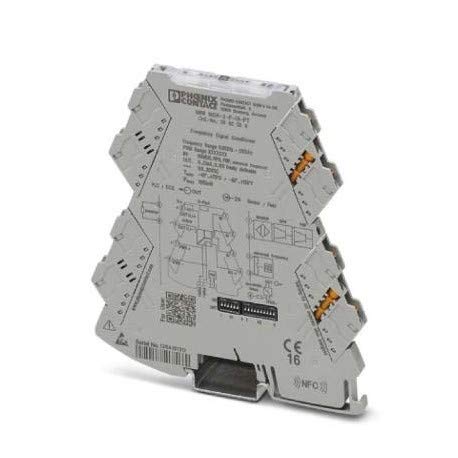 Phoenix Contact, 2902058, Universally configurable Frequency transducer for converting Frequency and PWM Signals into Standard Signals. Sensor voltages Greater Than 8.2 V DC are Possible in combinati