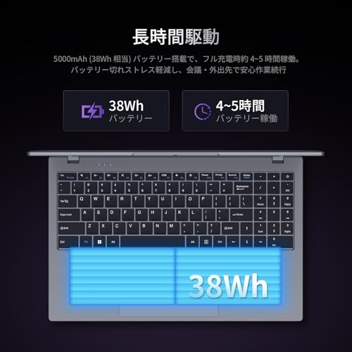 undefined UOWAMOUノートパソコン Office 2024搭載 15.6インチ AMD3020e【N4000とN4020より速い】1080P IPS液晶スクリーン laptop Win11 Pro ウェブカメラ付き 高速放熱静音 軽量薄型ノートPC/ 8GBメモリ / SSD 256GB 5GWi-Fi 対応 ラップトップ HD/USB 3.0/USB 2.0/TYPE-C 仕事用・学習用 の商品画像 6