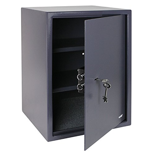 Foto von HMF 49205-11 Möbeltresor Doppelbartschloss, 50 x 35 x 31 cm, anthrazit