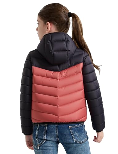 Boys Girls Winter Jacket Hooded Puffer Coat Windproof Warm Quilted Jackets Fashion Zip Up Outerwear 7-16 Years2