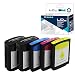Produktbild LCL Kompatibel Tintenpatrone 10 11 C4844A C4836A C4837A C4838A (2Schwarz 1Cyan 1Magenta 1Gelb) Ersatz für HP Business Inkjet 1000 1100 1100d 1100dtn 1200 1200d