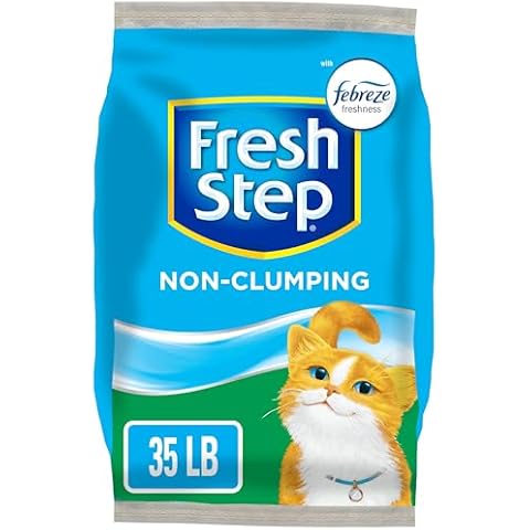 Fresh Step Non Clumping Cat Litter With Febreze Freshness, With 7-Day Odor Control, 35 lb. Bag Cover