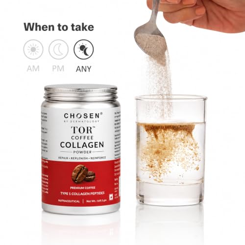 Image of CHOSEN TOR Coffee Collagen Powder | Sugar-Free Marine Type I Peptan Collagen | Skin, Hair, Gut & Joint Support | Premium Coffee Blend | 30 Servings