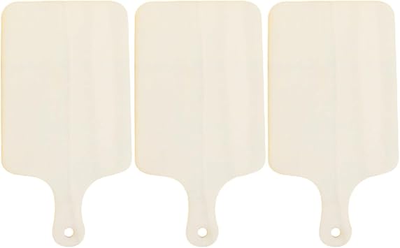 minkissy 3pcs Wooden Mini Bread Boards Fruit Serving Plate Food Serving Tray Well Polished Space-Saving Design with Handle for Housewarming and Table Decoration