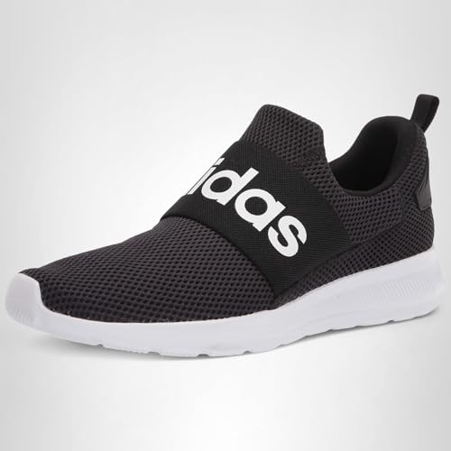 adidas Men's Lite Racer Adapt 4.0 Running Shoes, Black/White/Black, 11