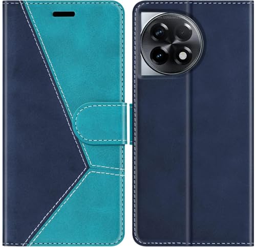Image of ClickCase Trend Series for OnePlus 11R 5G Leather Wallet Flip Case Magnetic Closure Flip Cover for for OnePlus 11R 5G (Sky Blue)