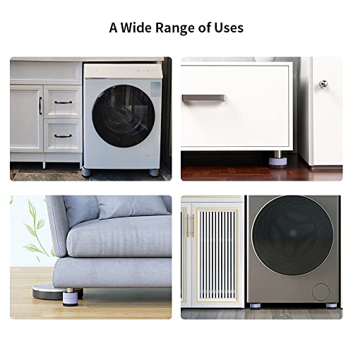 Homesen Hardware e acessórios 4 Pack Washing Machine Feet Pads Anti Vibration Non-Slip Shock and Noi