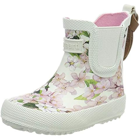 Bisgaard Unisex Kids Rubber Boot Baby Rain Boot, Pink Creme Flowers 171, 4.5 UK Child Cover