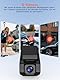 Veement Dashcam Auto Vorne Und Innen 2,5k+1080p, Mini Dash Cam Auto Kamera Mit 32-GB-Karte, Super-Nachtsicht, 4 IR-LEDs, 165° Weitwinkel WDR, G-Sensor, Loop-Aufnahme, 24H Parkmodus (Schwarz)