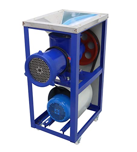 TECHTONGDA Meat Grinder Crusher Crushing Machine with 8mm Plate Mincer Chopper for Fish Chicken Vegetable Painted Iron Frame 220V 4KW for Animal Feed