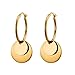 Heideman Ohrringe Damen aus Edelstahl gold farbend Ohrstecker hängend für Frauen mit Doppelkreis