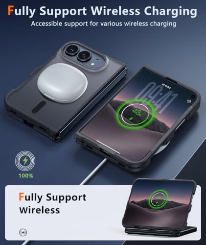 FNTCASE for iPhone Duo Case, Fit for Magsafe, Black | Screen Protector, Translucent Matte, Military Grade Drop Proof, Shockproof Protection Bumper, Protective Magnetic Phone Cover - image 6