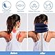 Cervical Neck Traction Device, Verstellbares Nackenmassagegerät, Marineblau Hals Zugvorrichtung, Nackenstütze, Nackenkissen für die Entlastung der Halswirbelsäule Druck, Kopf-und Nackenstrecker