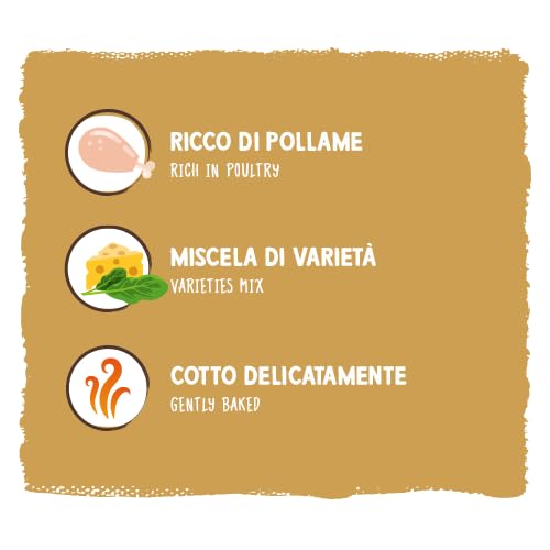 Sammy´s Knusper-Cracker | Herzhafte Snacks für Hunde | Reich an Geflügel | Schonend im Ofen gebacken | Knusper-Cracker mit Käse- und Spinatfüllung | ohne Zuckerzusatz | Trainingssnack | 1x 1 kg