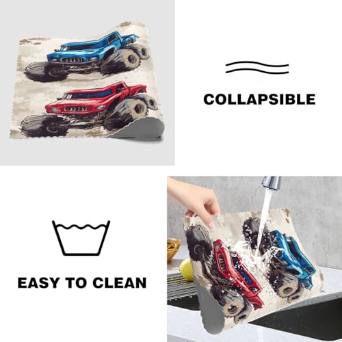 Set de table antidérapant monster truck et résistant à la chaleur x6 - 5