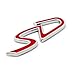 Topteng - Adesivo per auto con stemma SD rosso, per Mini CoO-per, S-ONE CLUB-MAN