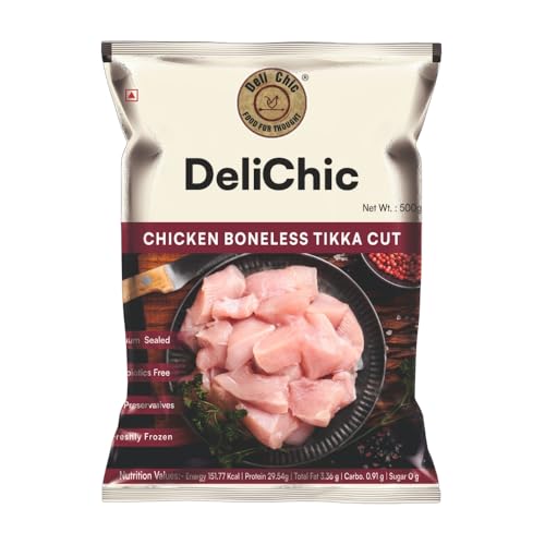 Image of Chicken Boneless Cubes |Tikka Cut| |Freshly Frozen|, 500Gm