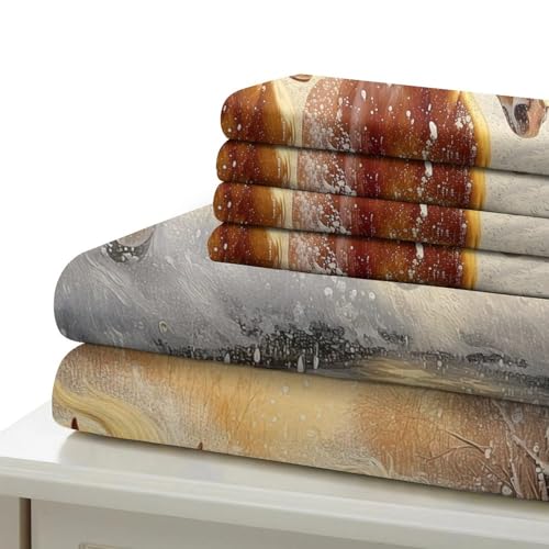 Housse de couette cheval blanc 3D super king microfibre 260x220