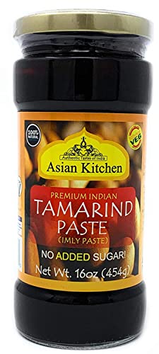 Asian Kitchen Tamarind Paste Puree (Imli) 16oz (454g) 1lb Gl...