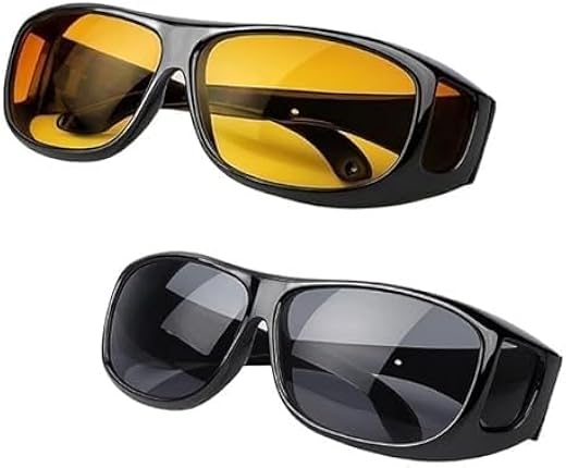 NITUESS Warp Around Hd Vision Day Goggles Anti-Glare Polarized Sunglasses Men/Women Driving Glasses Uv Protection Glasses ...