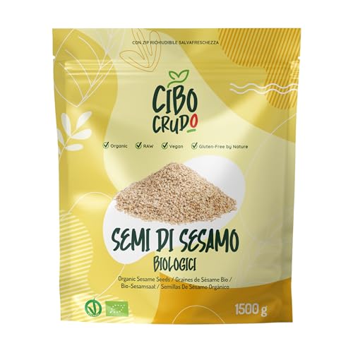 Semi di Sesamo Bianco Biologici - 1.5Kg. Contengono Proteine e